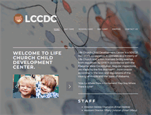 Tablet Screenshot of lifechurchcdc.com